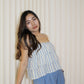 Zaira Stripes Top (Blue)