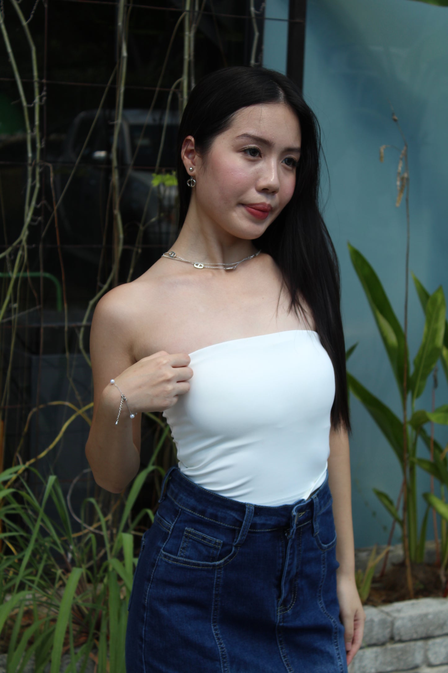 Belle Tube Padded Top (Black)