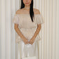 Maisie Off Shoulder Flare Top (Lilac)