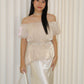 Maisie Off Shoulder Flare Top (Lilac)