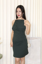 Gwen Cotton Mini Dress (Green)