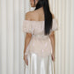 Maisie Off Shoulder Flare Top (Lilac)
