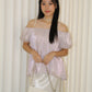 Maisie Off Shoulder Flare Top (Lilac)
