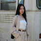 Quincey Cropped Jacket (Cream)