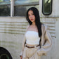 Quincey Cropped Jacket (Cream)