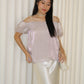 Maisie Off Shoulder Flare Top (Lilac)