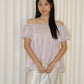 Maisie Off Shoulder Flare Top (Lilac)