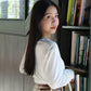 Onyx Semi-Sheer Long Sleeve Top (White)