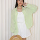 Sora Button Up Top (Blue)