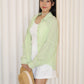 Sora Button Up Top (Blue)