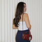 Alrey Padded Tube Crop Top (White)