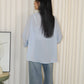 Sora Button Up Top (Blue)