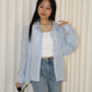 Sora Button Up Top (Blue)