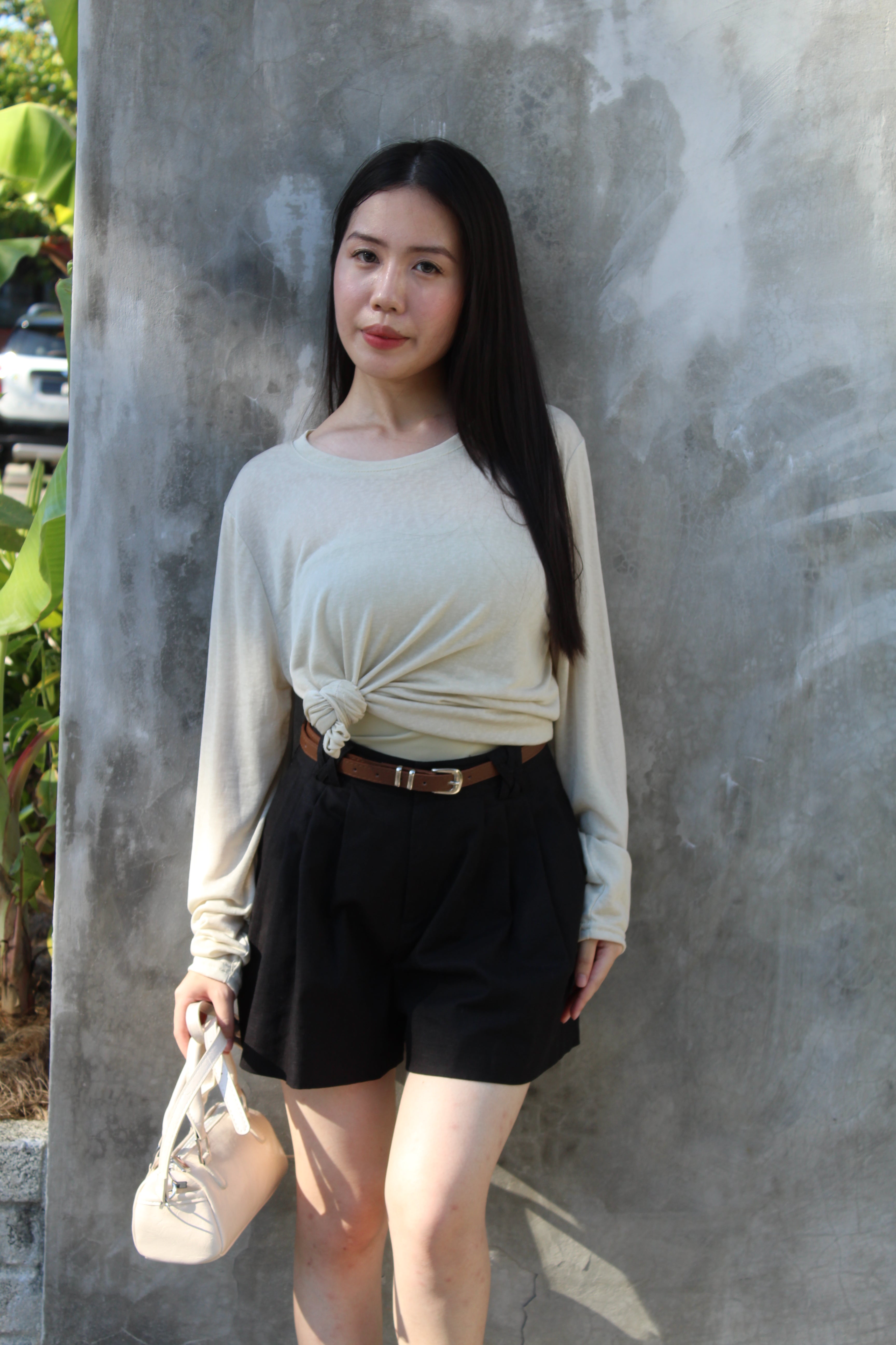 Onyx Semi-Sheer Long Sleeve Top (Green)