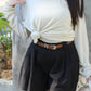 Onyx Semi-Sheer Long Sleeve Top (White)