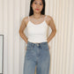 Dinny Padded Top (White)