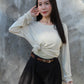Giselle Linen Cotton Bermuda Shorts (Black)