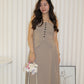 Cooper Suit Maxi Skirt (Khaki)