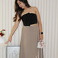 Cooper Suit Maxi Skirt (Khaki)