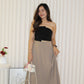 Cooper Suit Maxi Skirt (Khaki)