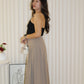 Cooper Suit Maxi Skirt (Khaki)