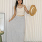 Brenda Checkered Maxi Skirt (Blue)