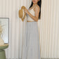 Brenda Checkered Maxi Skirt (Blue)