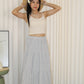 Brenda Checkered Maxi Skirt (Blue)