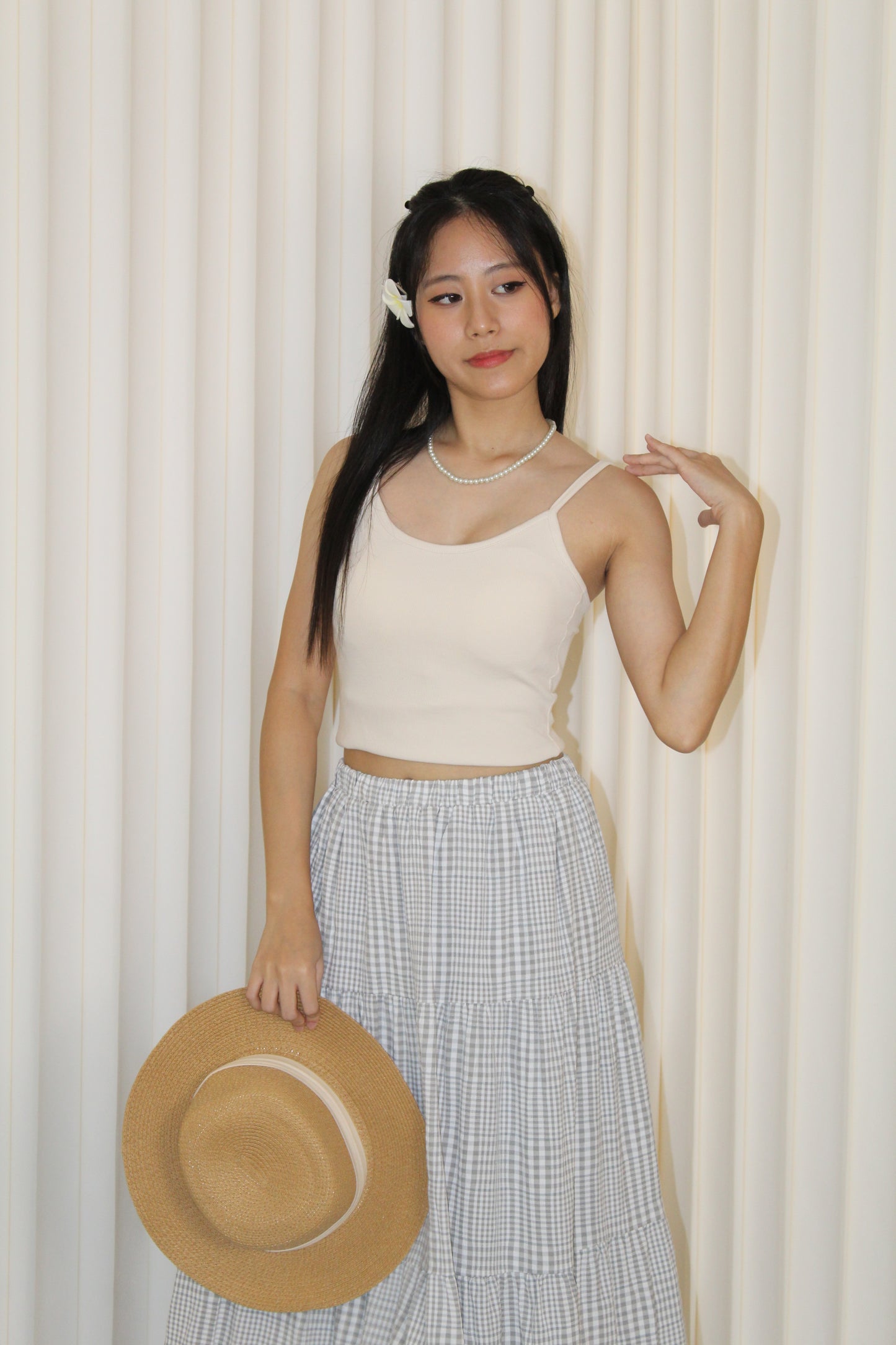 Dinny Padded Top (White)