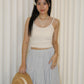 Dinny Padded Top (White)