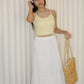 Brenda Checkered Maxi Skirt (Blue)