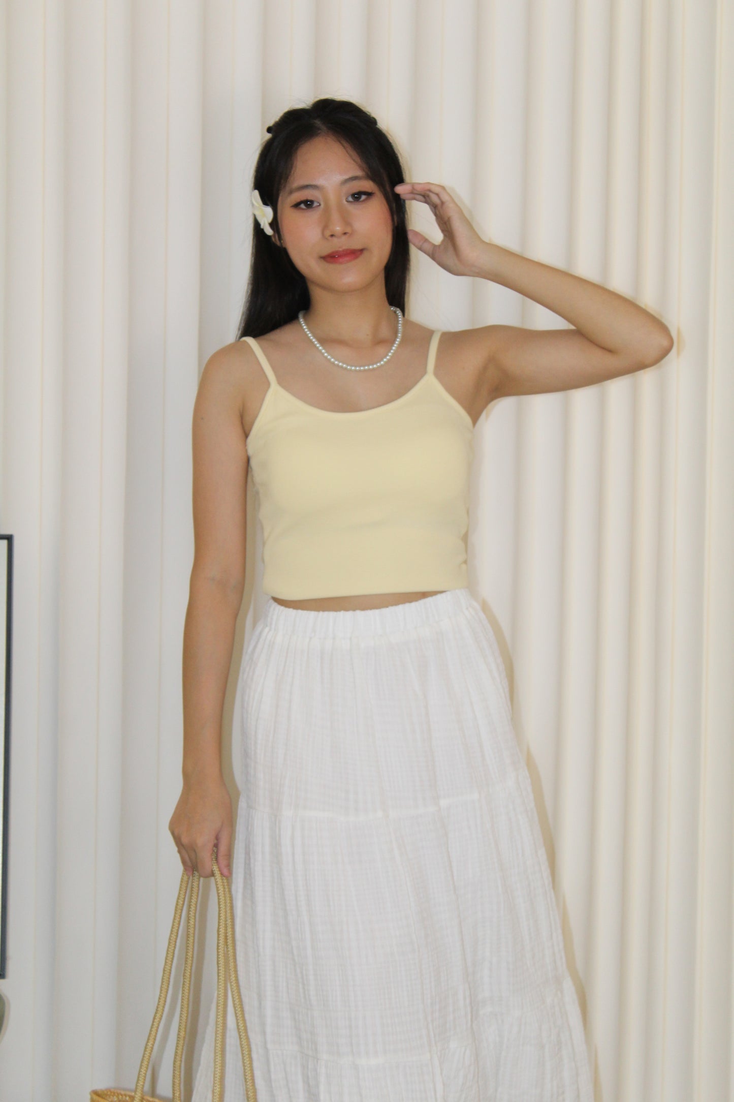 Dinny Padded Top (White)