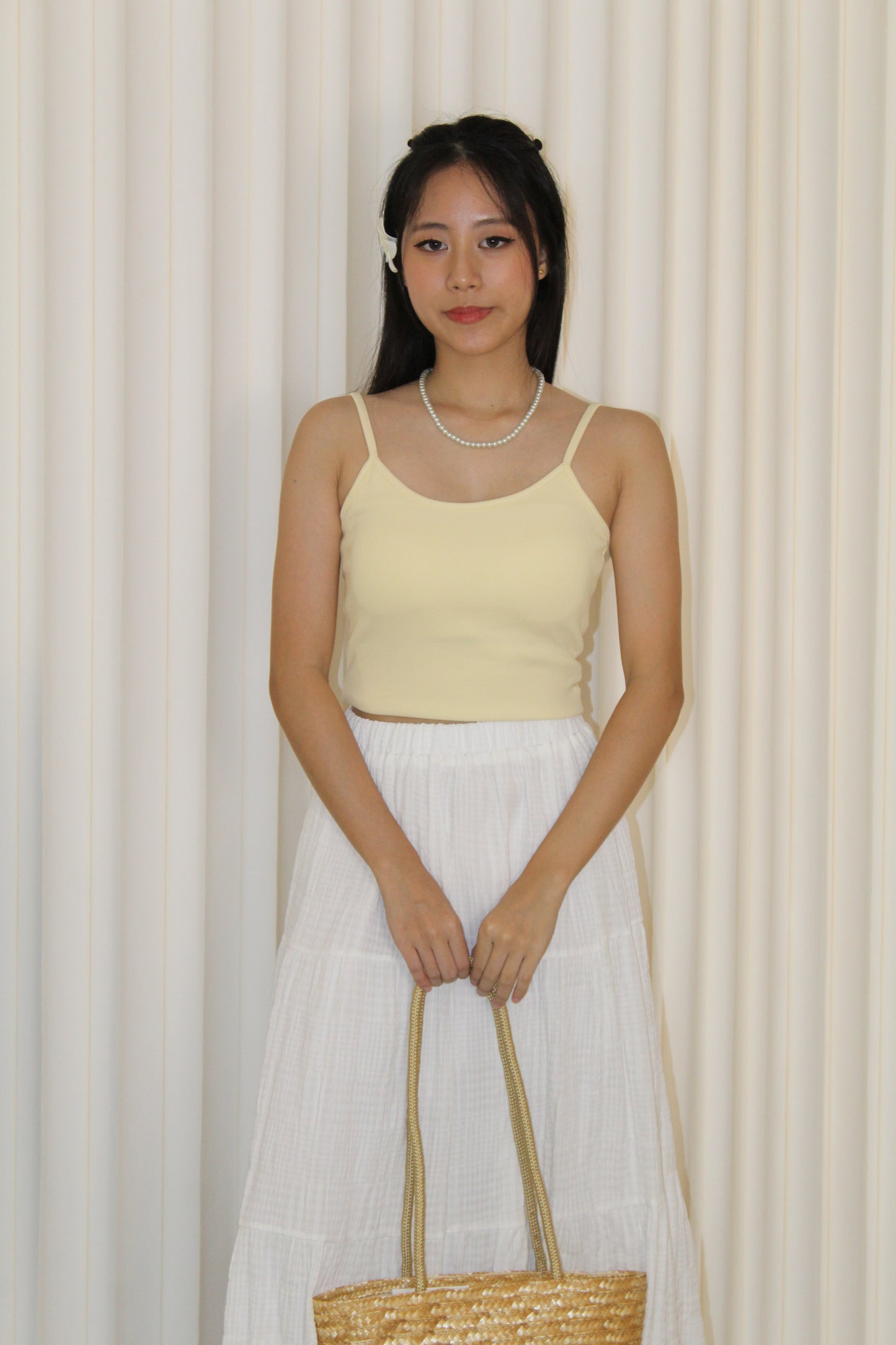 Dinny Padded Top (White)