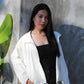 Quincey Cropped Jacket (White)
