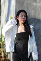 Quincey Cropped Jacket (Cream)