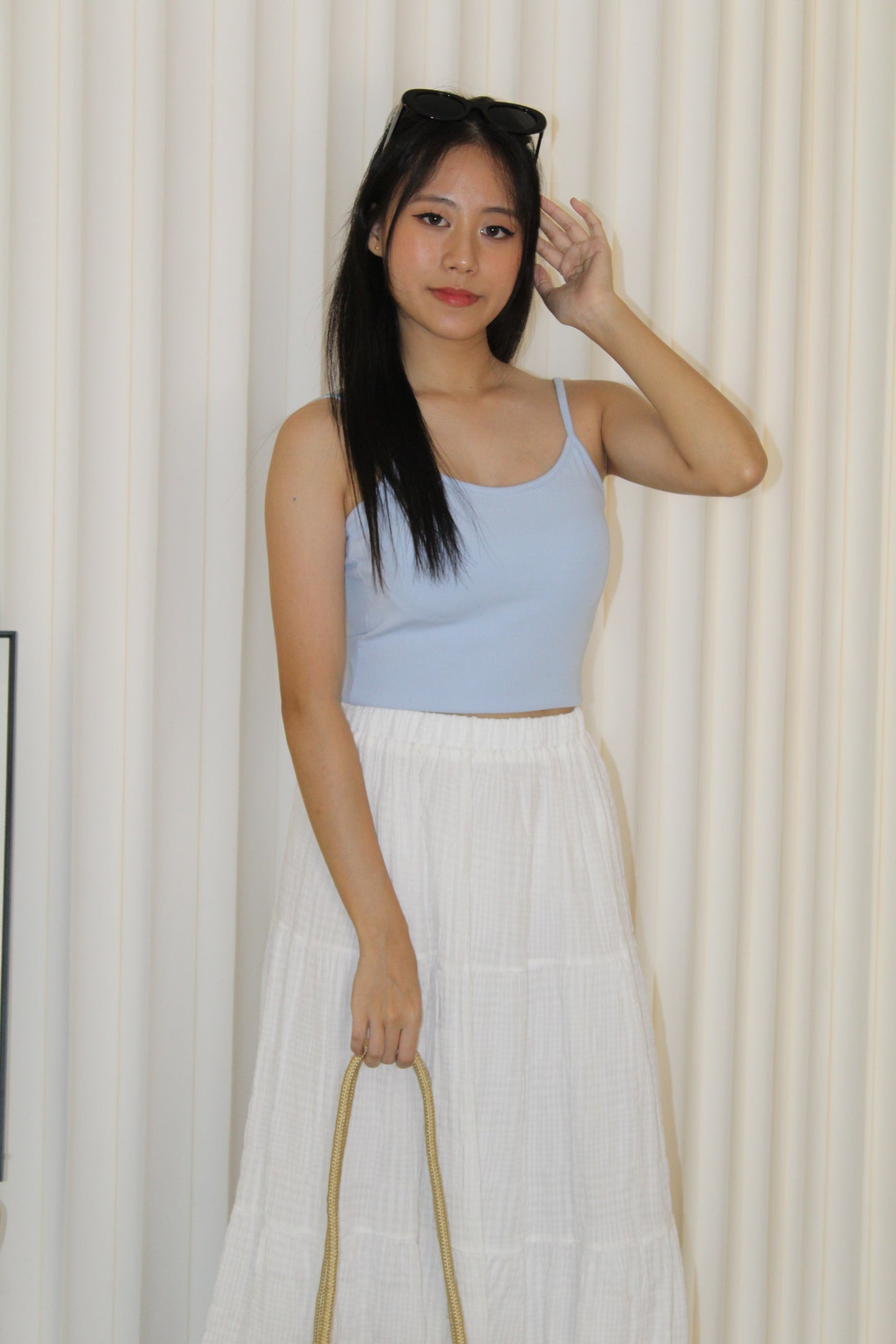 Dinny Padded Top (White)