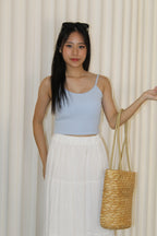Rattan Long Strap Shoulder Bag