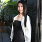Quincey Cropped Jacket (White)