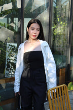 Quincey Cropped Jacket (White)