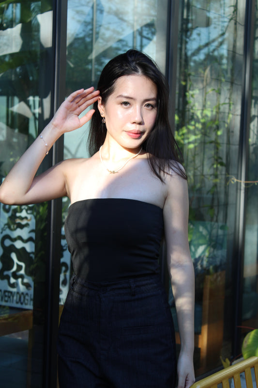 Belle Tube Padded Top (Black)