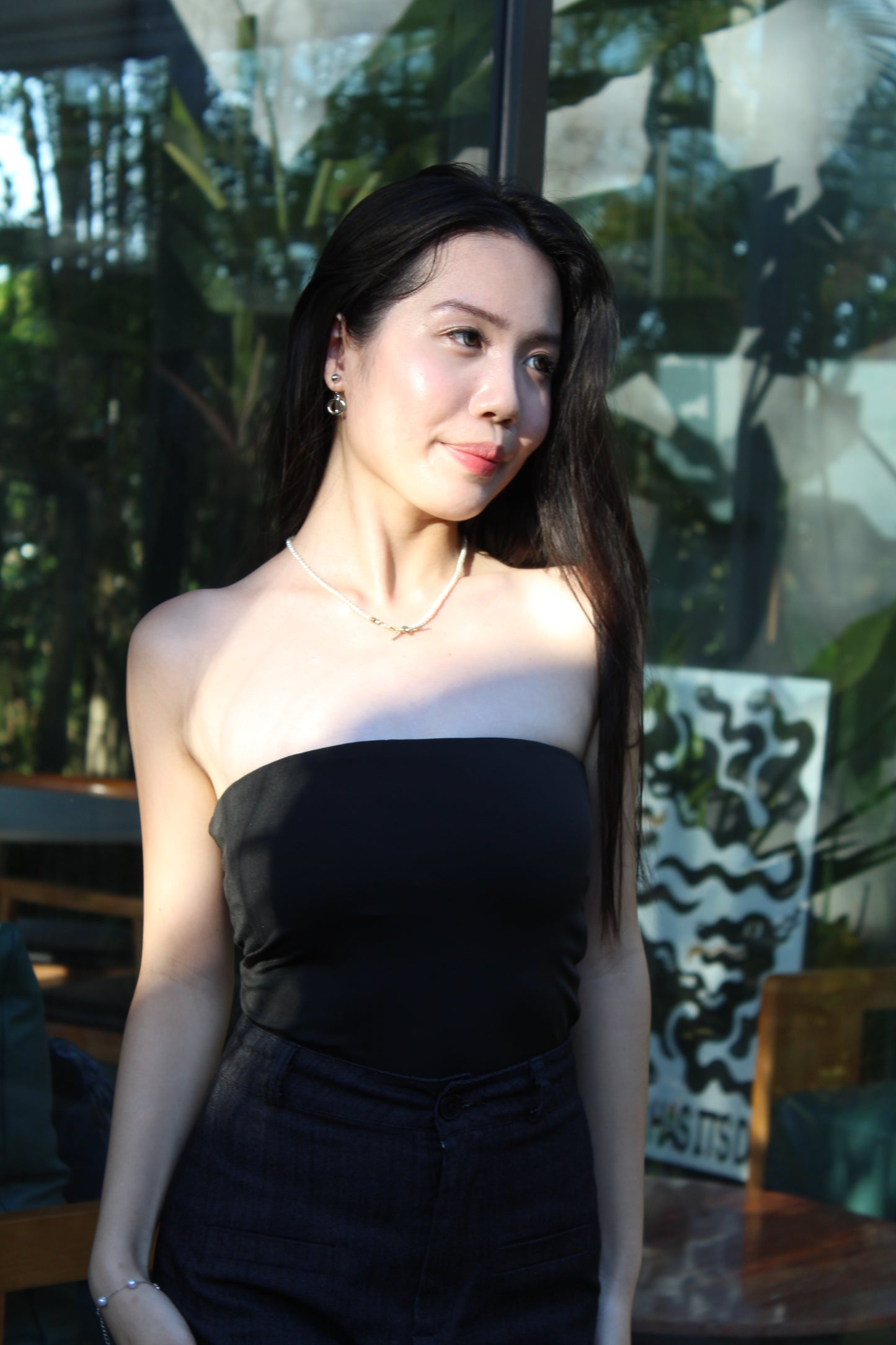 Belle Tube Padded Top (Black)