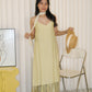 Ornella Cami Two Layered Midaxi Dress (Pink)