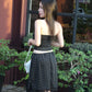 Camryn Polka Dot Midi Skirt (White)