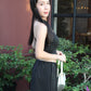 Camryn Polka Dot Midi Skirt (Black)