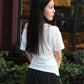 Yenesia Faux Two-Piece Top (White)