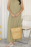 Rattan Long Strap Shoulder Bag