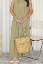Rattan Long Strap Shoulder Bag