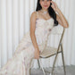 Ginnie Floral Mesh Midaxi Dress (Pink)