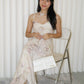 Ginnie Floral Mesh Midaxi Dress (Pink)