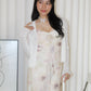 Ginnie Floral Mesh Midaxi Dress (Pink)